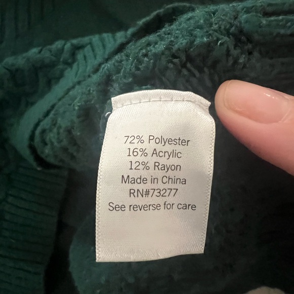 Nine West - evergreen woven turtleneck sweatshirt with different patterns - Picture 8 of 10